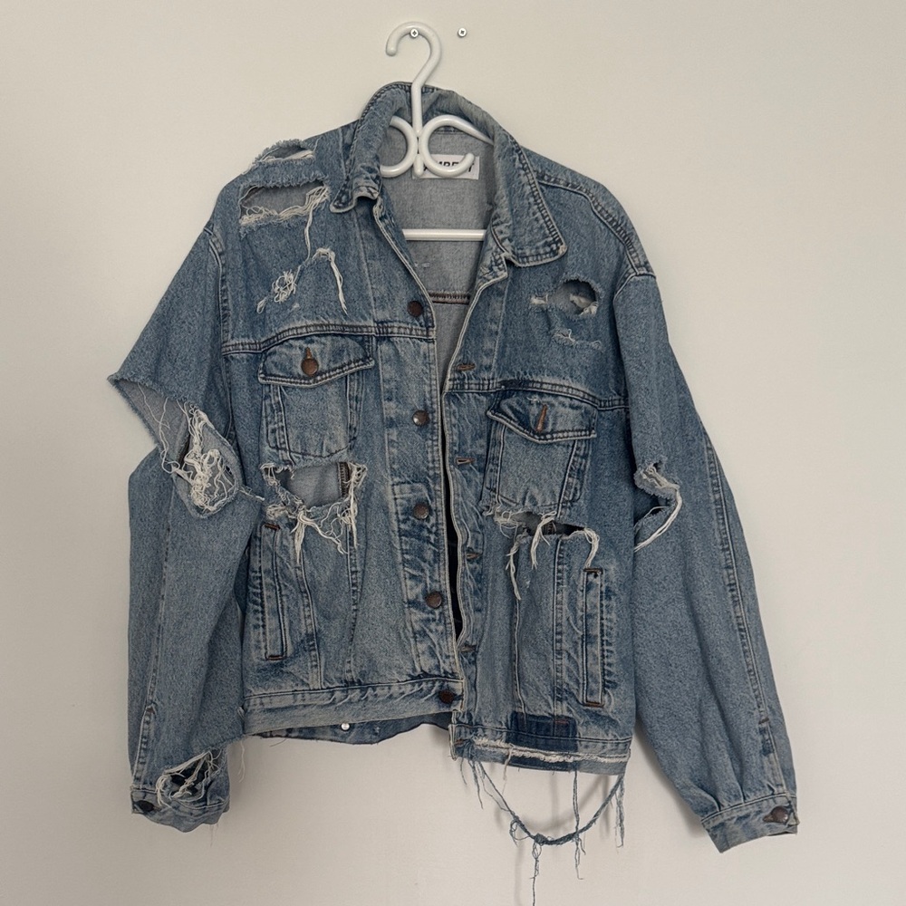 Distressed Denim Jacket - Picture 1 of 7